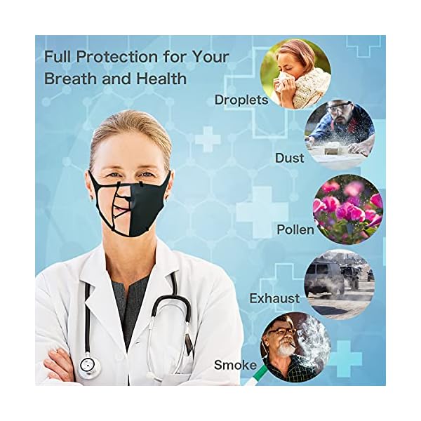 Awolf Face Mask Support Frame Black for Adult Insert Inner Mask Bracket New Upgrade Clip Design Protector Stand Nose Protection Lipstick Reusable Washable 5Pcs 5 Count (Pack of 1)