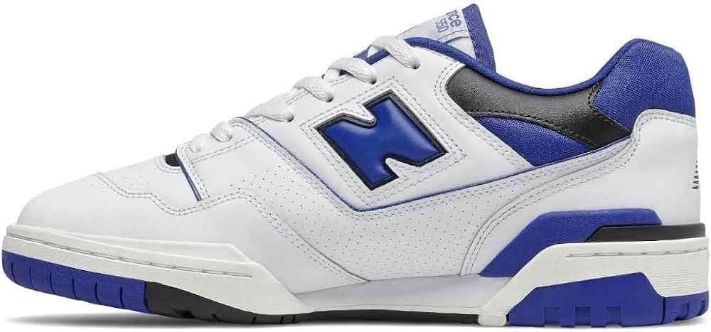New Balance 550 Herren-Sneaker, Weiß/Blau, 9.5 Women/8 Men