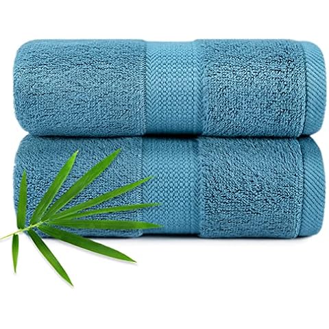 CANFOISON 2Pack Hand Towel for Face and Body, Sensitive Skin Peacock Blue Bathroom Hand Towel Set for Hotel Golf Spa Gym Luxury Super Soft Highly Absorbent Bathroom Towels 18" x 30" Cover