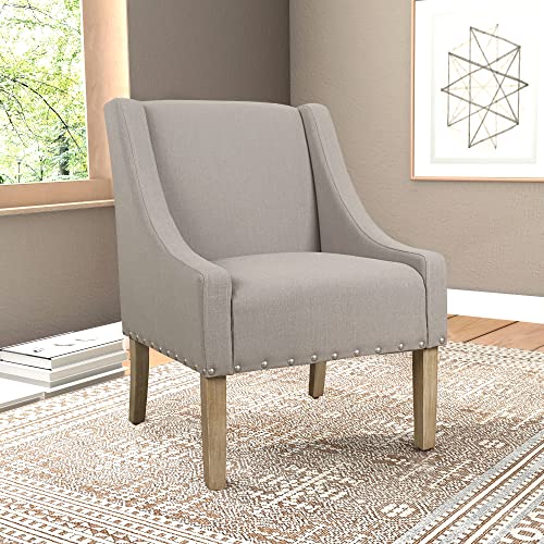 Image of HomePop Classic Swoop Arm Accent Chair - Sand Dune