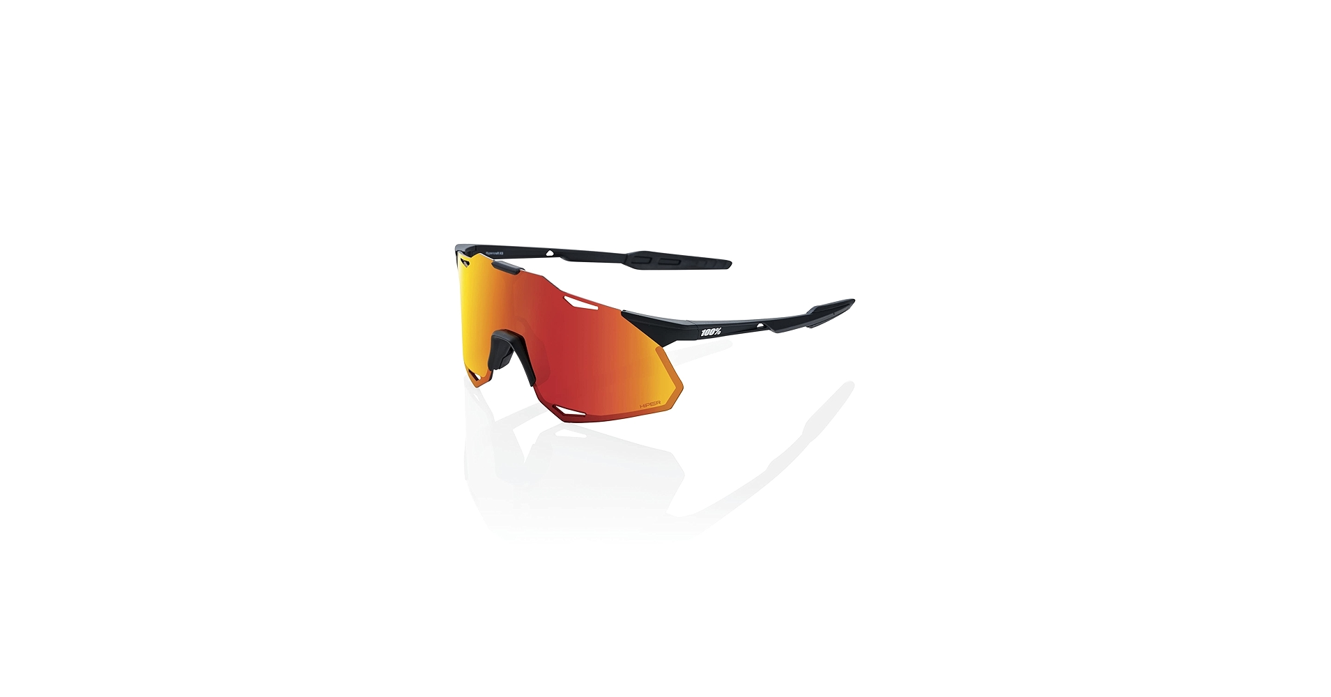 アクセサリー 100% HYPERCRAFT Matte Black HiPER Red 100% Hypercraft SQ Sunglasses | 100% Sunglasses | SportRx