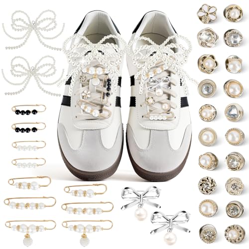 MINISOISO 34 Pcs Schuh Charms für Sneakers, Schmuck, Bögen, Pins, DIY Schuh Charm, Abnehmbare Shoe Deko Zubehör, für Kinder und Erwachsene, Sneakers, Socken, Taschen, Geschenke MINISOISO 34 Pcs Schuh Charms für Sneakers, Schmuck, Bögen, Pins, DIY Schuh Charm, Abnehmbare Shoe Deko Zubehör, für Kinder und Erwachsene, Sneakers, Socken, Taschen, Geschenke