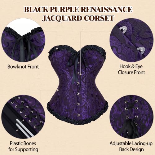 Image of frawirshau Women's Overbust Costume Corset Renaissance Victorian