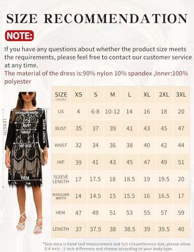 Image of COOAN Wedding Guest Cocktail & Formal Dresses for Women - Lace Sequin Dress