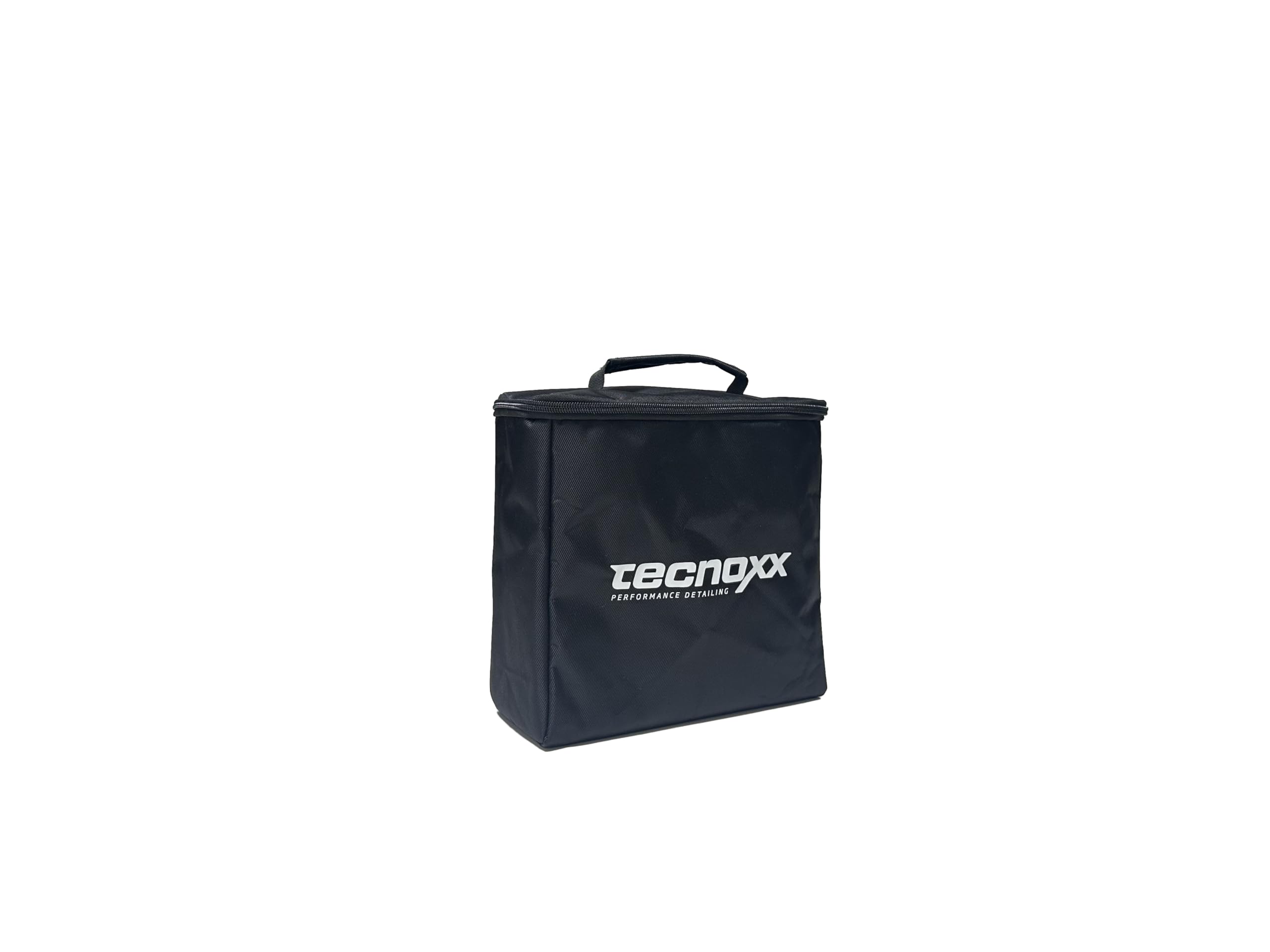 Tecnoxx Smart Detailing Bag – Kit Limpieza Coche Bolsa Maletero Restaurador de Plásticos, Abrillantador de Interiores Limpiador Multiusos Pantallas táctiles Cepillo Esponja Bayeta Microfibra Cristales