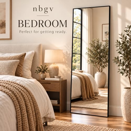 NBGV 58"x20" Full Length Mirror, Floor Mirror Full Length Black - image 5