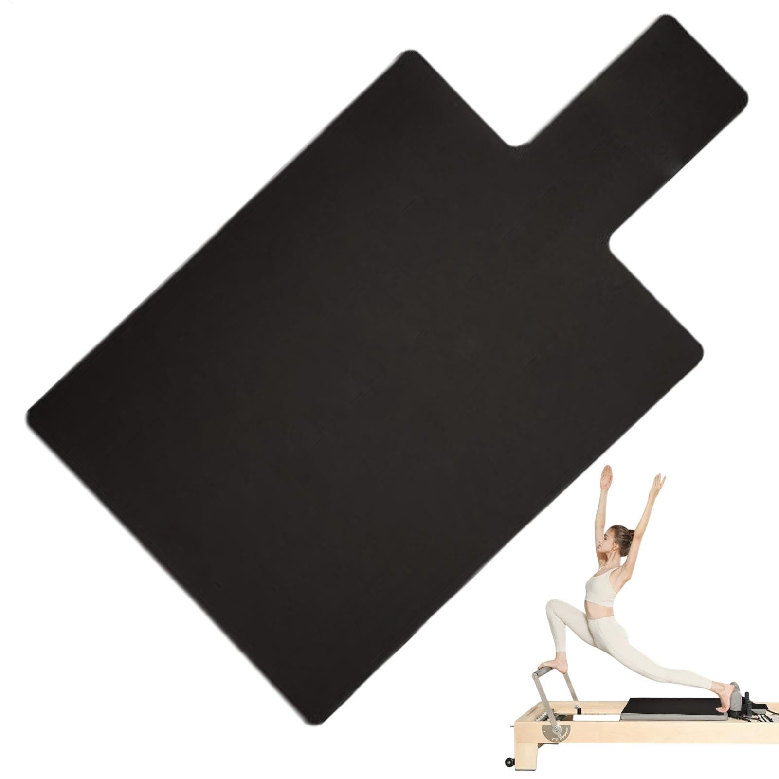 Toalla reformadora de pilates, cubierta de tapete de pilates para máquina reformadora, tapete antideslizante | Colchón central, equipo de fitness con cojín extra grueso para mujeres