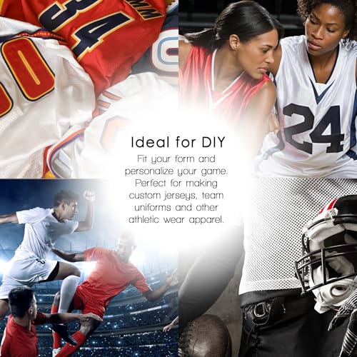 Pico Textiles 1 Yard - White Polyester Micro Mesh Jersey Fabric - Sold by The Yard - 60" Wide - Small Holes - Durable Athletic Mesh Fabric for Sewing Soccer & Basketball Jerseys Uniforms by PICO TEXTILES - Image 4
