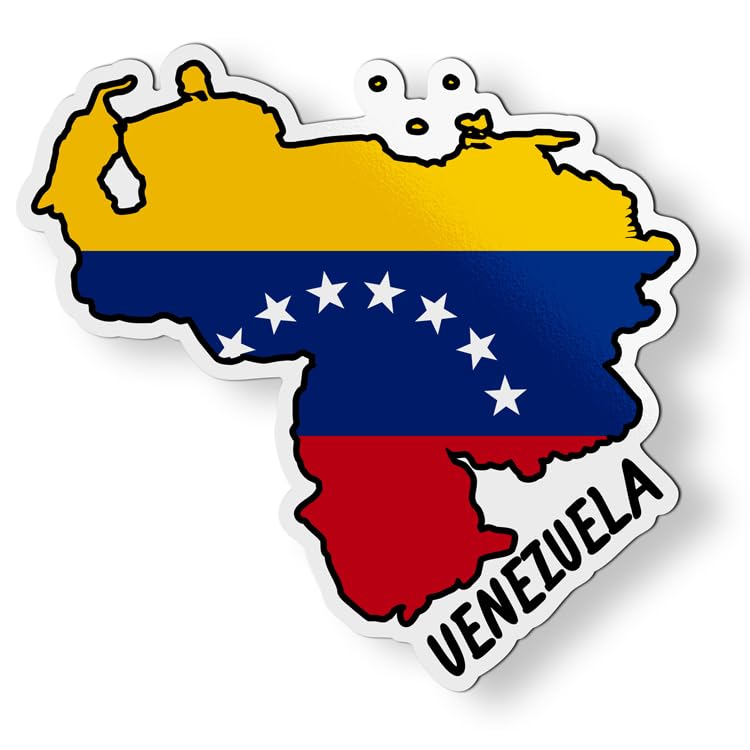 Imán decorativo mapa Venezuela 4.5 pulgadas miniatura 1