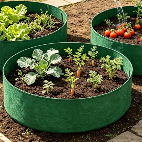 Maceta elevada textil de tela no tejida transpirable para cultivar fresas 4
