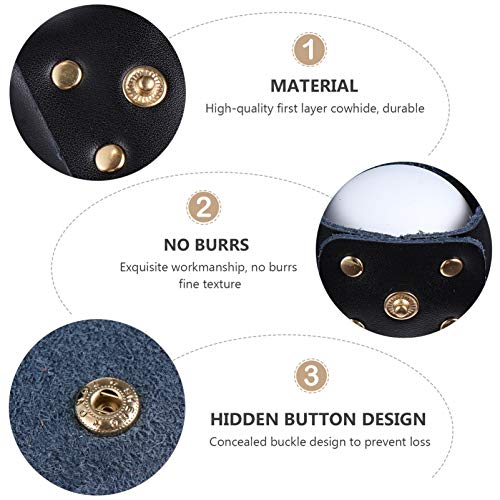 Bolsa de golfe ABOOFAN para bolas de golfe, bolsa de couro, mini bolsa de treinamento de golfe, aces