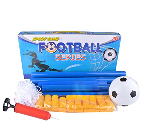 Suyi Portable Detachable Mini Kids Football Goal Soccer Door Set Best Gift for Baby,with Soccer Ball and Pump,Indoor and Outdoor Sports