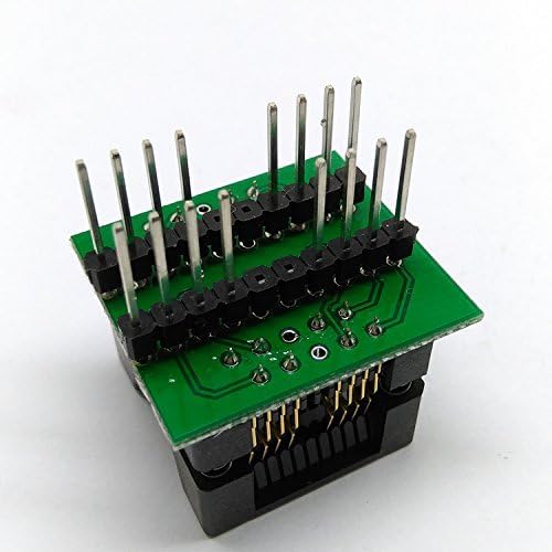 Double SOP8 SOIC8 SO8 Programming Socket Pin 16 Pitch 1.27mm IC Body Width 5.4mm 209mil Flash Test Socket Adapter