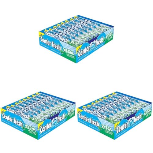 Image of Center Fresh, Xtra Peppermint Flavour, Chewing Gum Stick Pack, 480 g- Pack of 72