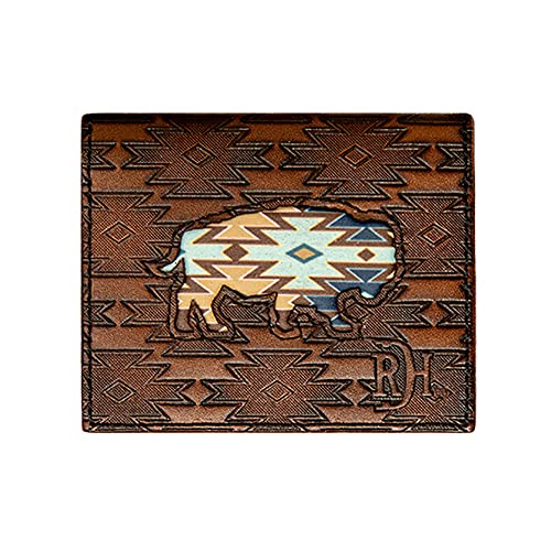 Western Trenditions Llc Unisex-Adult 22228878W6 Red Dirt Hat Co Southwest Buffalo Bifold Card Wallet