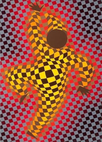 Affiche Victor Vasarely Harlequin decoration de salon contemporain gravure 40x60cm
