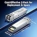 Cable Matters 2-Pack 1000BASE-SX SFP to LC Multimode 1G Fiber Transceiver Module, 1.25G, 800nm, MMP Fiber Up to 500m for Cisco, Ubiquiti, TP-Link, Huawei, MikroTik, Netgear, Supermicro, and More