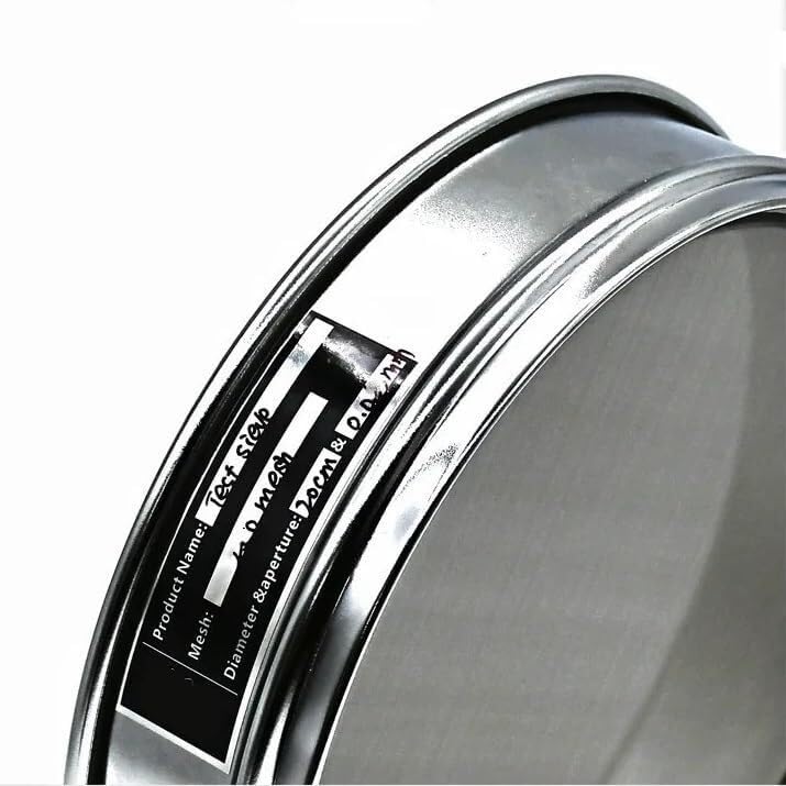 Lab Analysis Test Sieve - 20cm 304 Stainless Steel Frame with 400 Mesh (0.0385mm) for Sampling and Inspection
