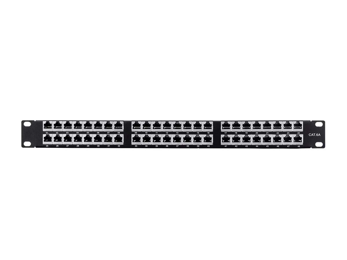 Cat 6a Cable AMPCOM Premium Series CAT6 24 Ports Patch Panel, Rack ...