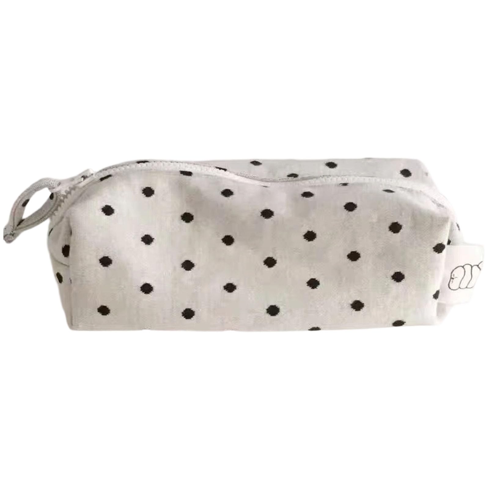 Cute Large Capacity Pencil Case for Girls, Polka Dot Pen Pouch Organizer
