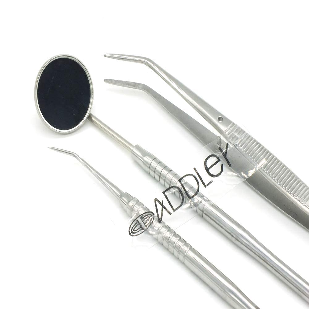 ADDLER DENTAL PROBE, MOUTH MIRROR, TWEEZER,PMT PREMIUM SOLID 6 MM HANDLE SET OF 3PCS. LIFE TIME ANTI RUSTING WARRANTY (B07X6GZNDT) Amazon Price History, Amazon Price Tracker