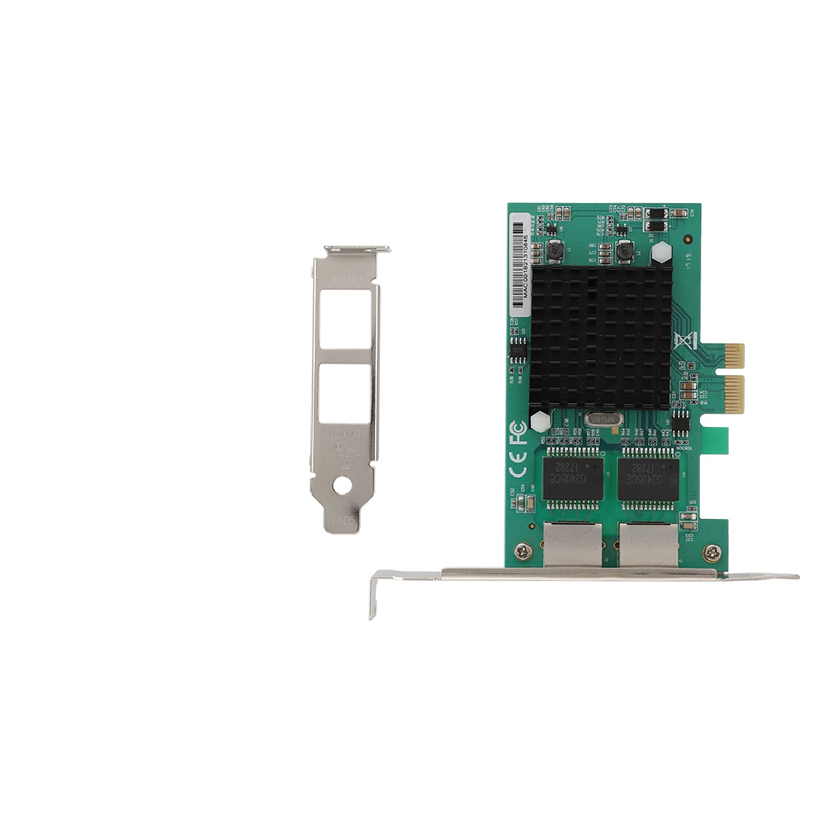 SYH&AQYE Carte Réseau PCI-E 1X Slot, Carte Ethernet Gigabit 10/100/1000 Mbps, Prise en Charge de la Carte Réseau de Gestion à Distance pour Contrôleur Gigabit 82575