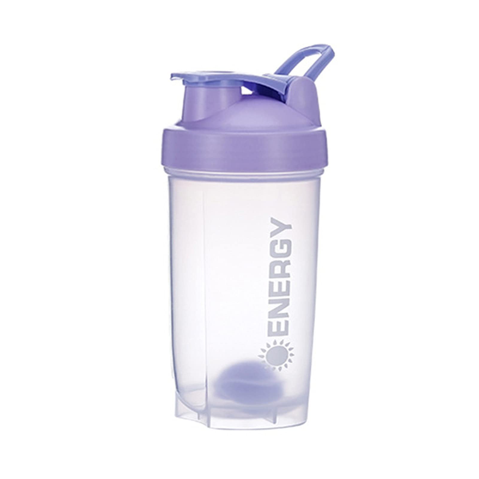 collectvoice 500ml Shaker Bottle with Stirring Ball Leakproof PP Effortlessly Protein Mixes Water Cup for Fitness Shaker Cup BPA-free for