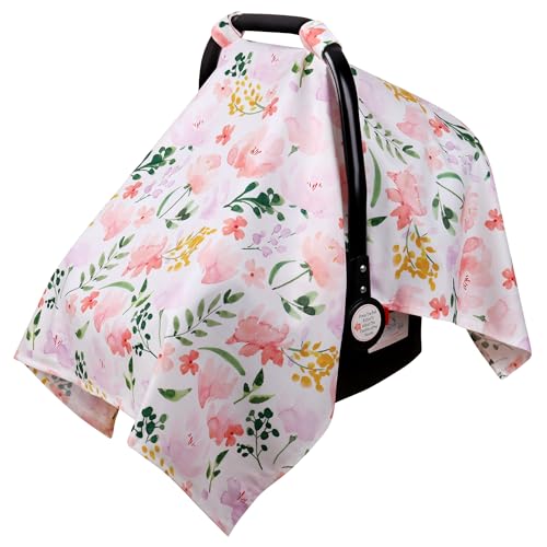 Image of Metplus Baby Car Seat Cover - 100% Polyester Carseat Canopy with Fleece Outer Layer, Comfortable Infant Car Seat Cover for Baby and Infant, Light Reduction, Windproof, Durable