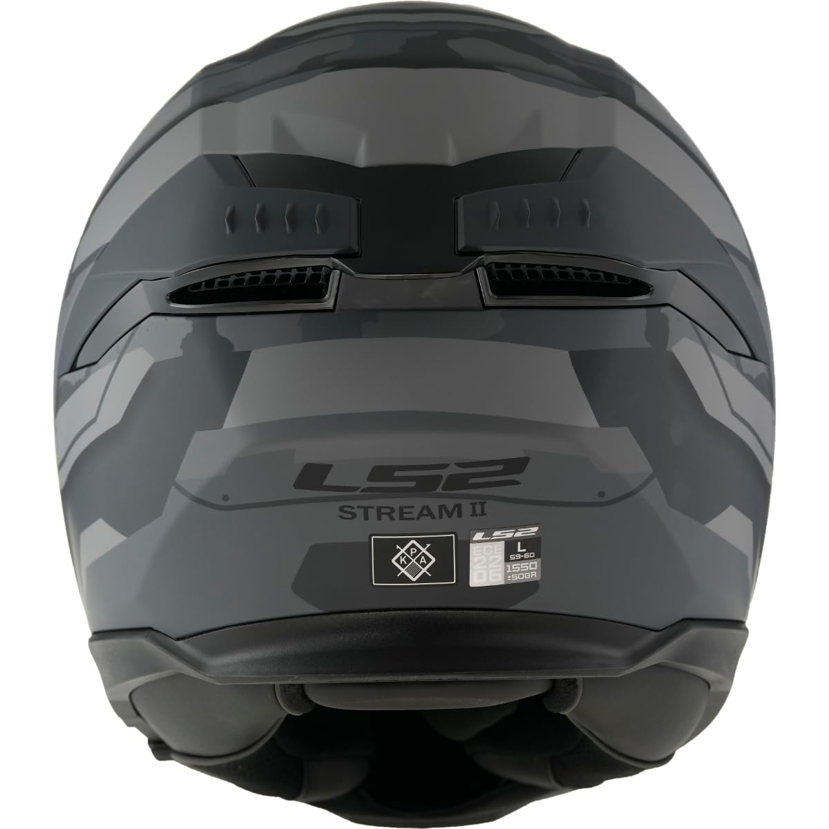 LS2 FF808 Stream II Shadow Kask, matowy szary, XL (61/62)
