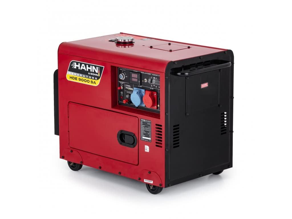Generatore Diesel Hahn & Sohn HDE 9000 SA 7kW - Silenzioso E Raffreddato Ad Aria