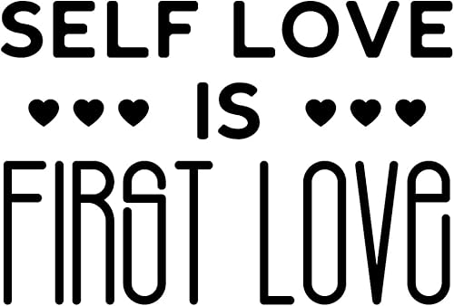 Calcomanía de vinilo para pared, diseño de amor propio, 17 x 25 pulgadas, moderna, inspiradora, positiva, cita para dormitorio, armario, hogar,