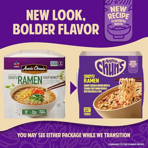 Annie Chun's Japanese Style Shoyu Ramen Soup Bowl, Non GMO, 5.4 Ounces (Pack Of 6)