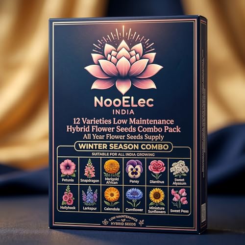 Image of 12 Varieties Low Maintenance Hybrid Flower Seeds Combo Pack- All Year Flower Seeds Supply (WINTER SEASON COMBO)