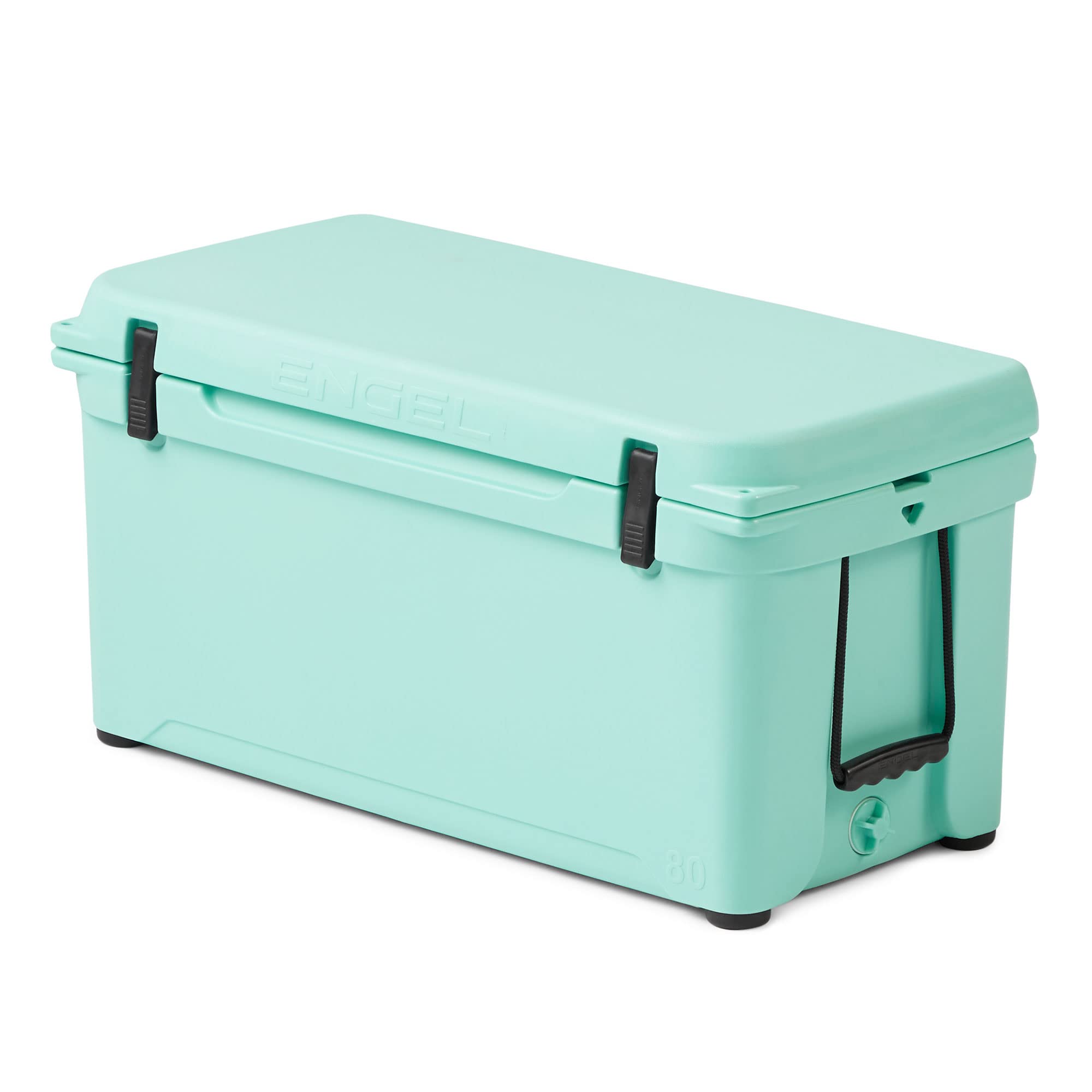 Engel Coolers ENG80 Cooler | 75 Can High Performance Durable Seamless Rotationally Molded Ice Box for Camping, Hunting, and Fishing - Seafoam