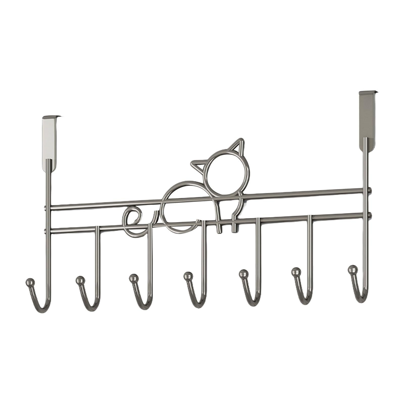 Msioytog A Multipurpose Cats Themed Door Hook Not Damage Wall Mounted Nd Towel Organizers Home Organization Daily Use Bathroom Storage