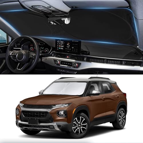 Sunshade for Trailblazer Windshield Sun Shade for Chevrolet 2021-2025 2026 Chevy Trailblazer Accessories Windshield Cover 210T Reflective Front Window Shield Blocks UV Rays Heat Sun Visor Protector