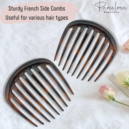 Parcelona Juego de 2 Peines Laterales French Smooth Edge miniatura 3