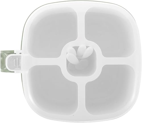 Zerodeko Contenedores para refrigerador y congelador, organizador de especias contenedor de suministro de especias, caja de condimentos dividida,