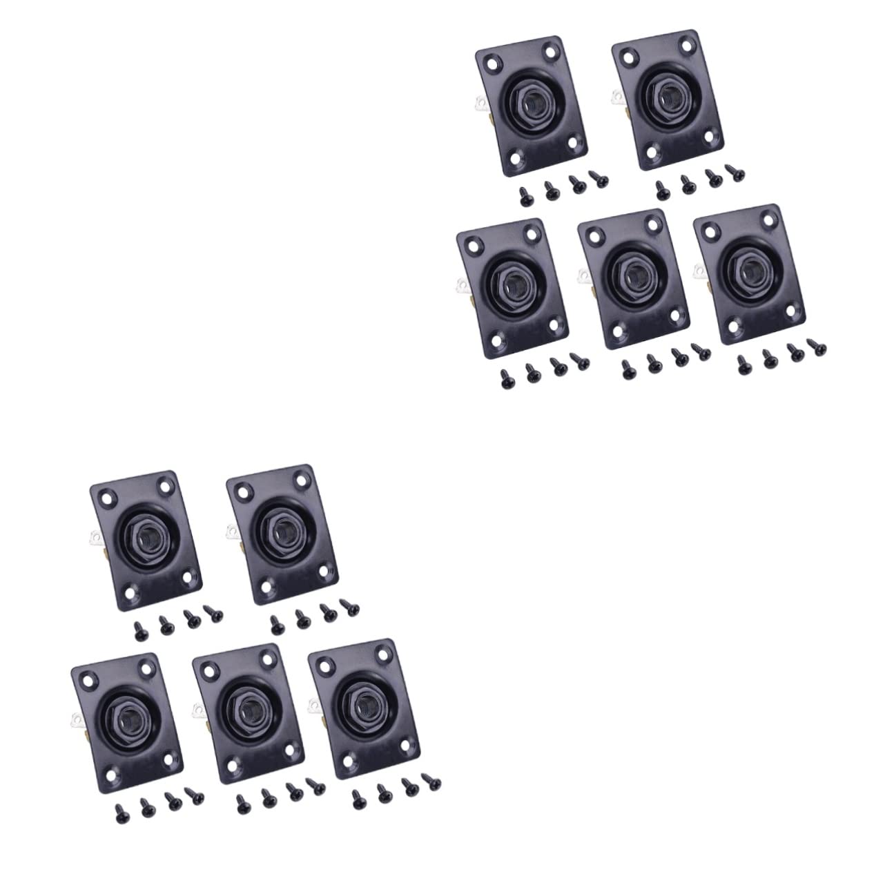 Vaguelly 10 Pcs Guitar Accesories Jack Plaque De Sortie Prise Guitar Input Jack Prise Jack Electric Guitar Parts Jack Plate Bass Guitar Jackplate for Electric Guitar Hardware Square