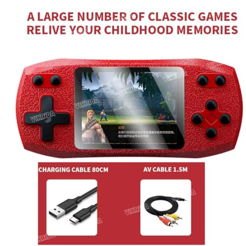 Image of VikriDA Portable Handheld Console 620 in 1 Games 3 Inch LCD Retro Handheld Game Player Video Console