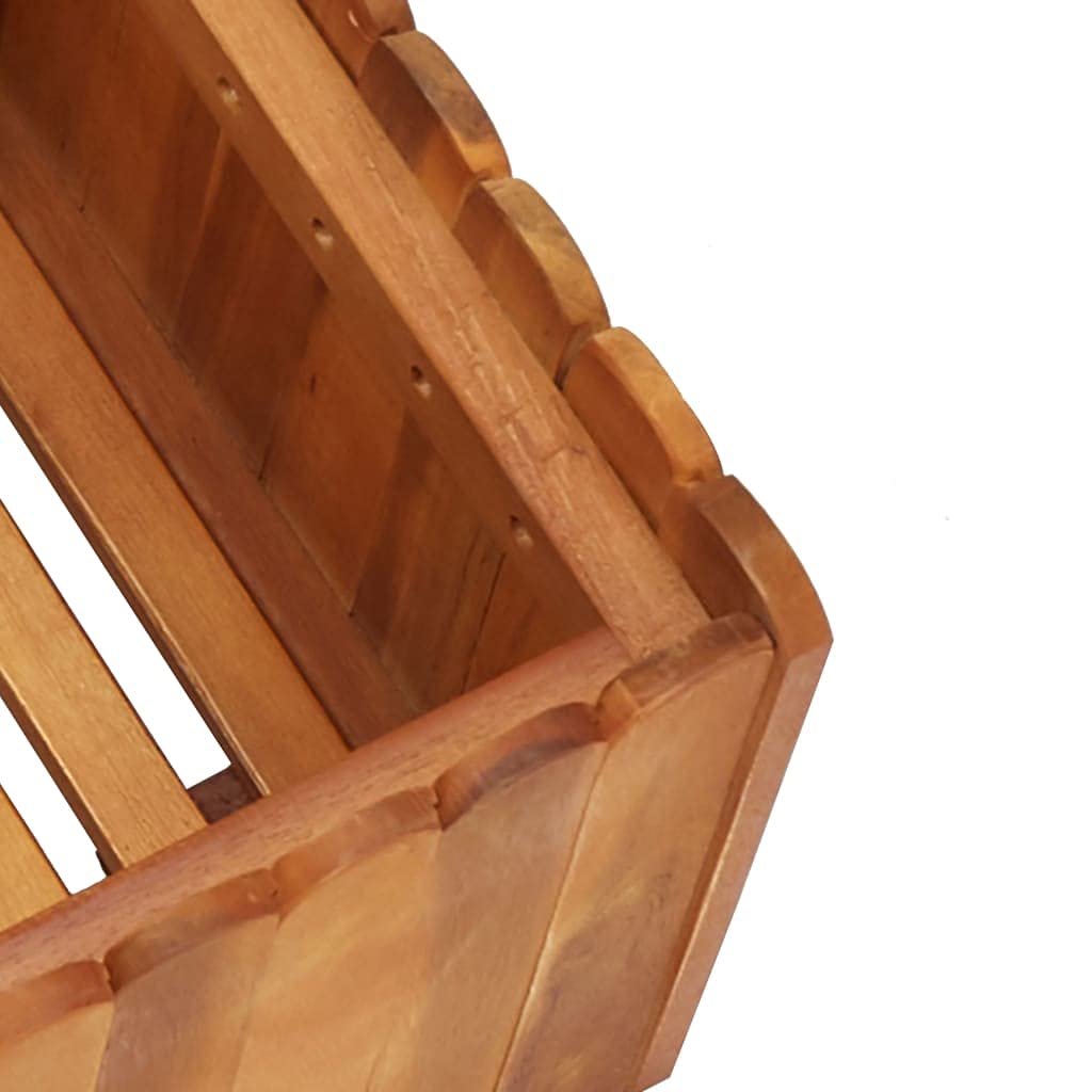 ShGaxin Arriate, Tavolo da coltivazione, Orto domestico, Coltivazione di piante aromatiche, Arriate da giardino, in legno massello di acacia 50x30x25 cm