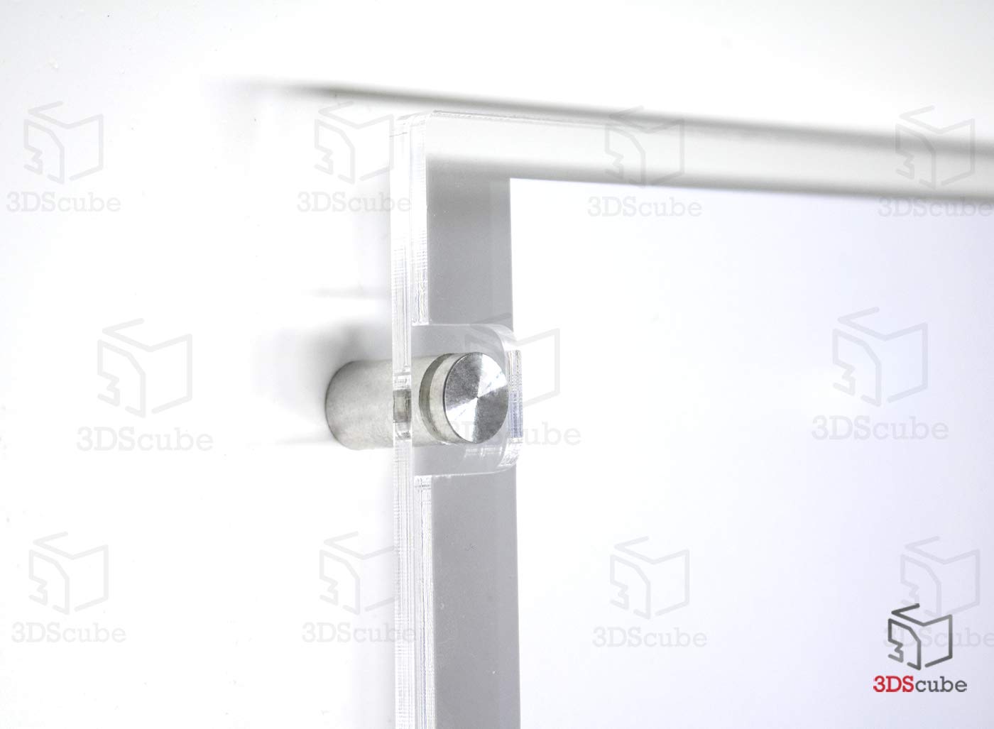 Espositore in plexiglass di ALTISSIMA qualità, da parete, targa a tasca apribile in plexiglass, porta avvisi e depliant formato A2 60x42 cm, completa di distanziali in alluminio (A2 Orizzontale)