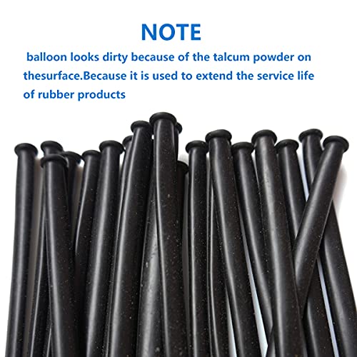 Image of Long Black Twisting Balloons, Magic Balloons for Animals, Modelling Thickening Latex Balloons, 260Q, for Animal Shape, Birthdays Clowns