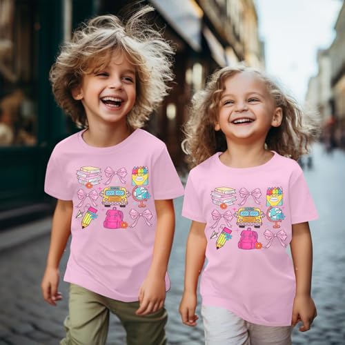 Image of Kindergarten Shirt for Girls Boys First Day of Preschool Shirts Back to School Outfits Little Kid School Tee Top