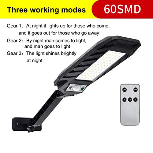 Flameer de Rua Solar Luz de Inundação Ao Ar Livre, sensor de movimento IP65 Dusk To Dawn Luz Solar c