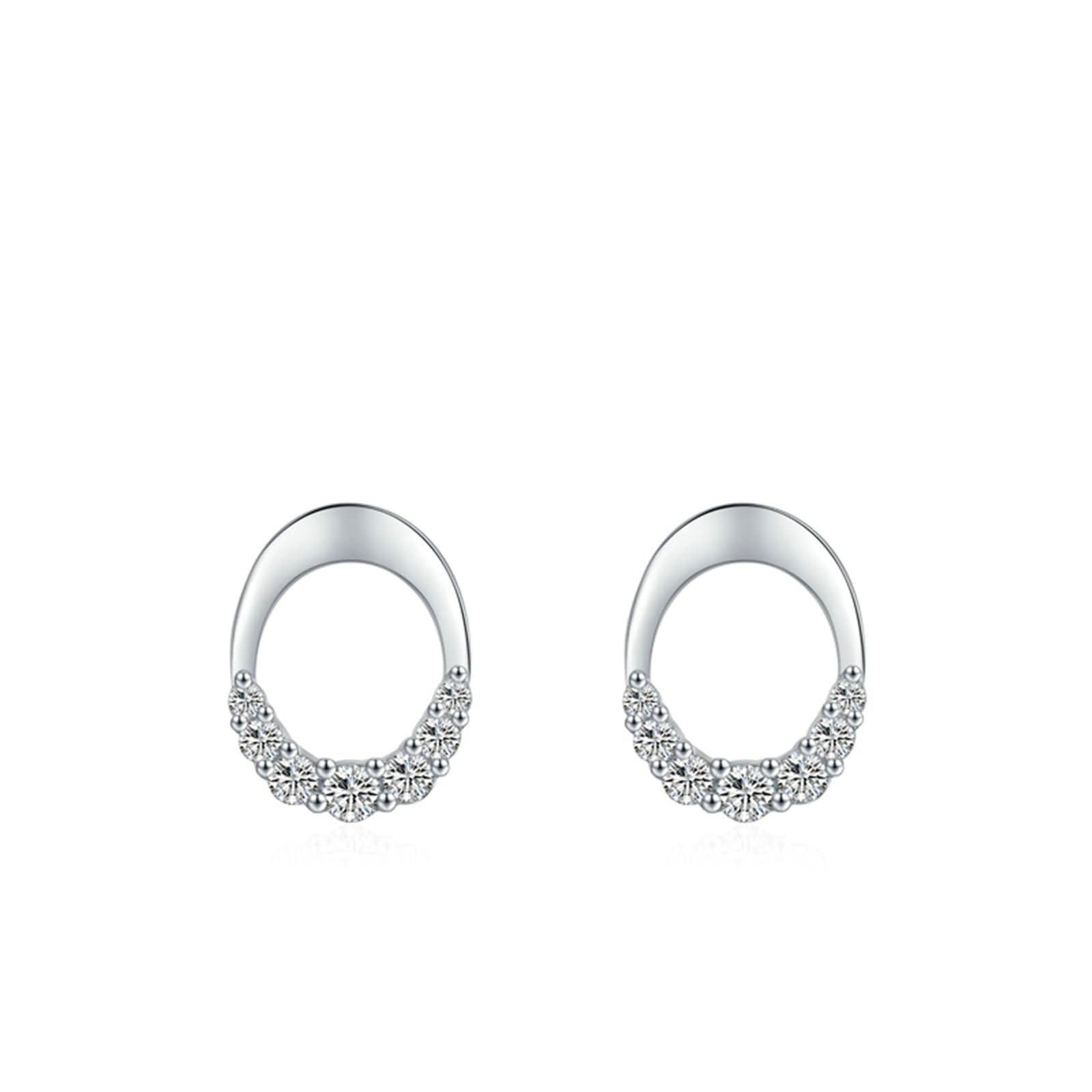 Pendientes de moissanita para mujer, aretes de oro de 9/14/18 quilates para mujer