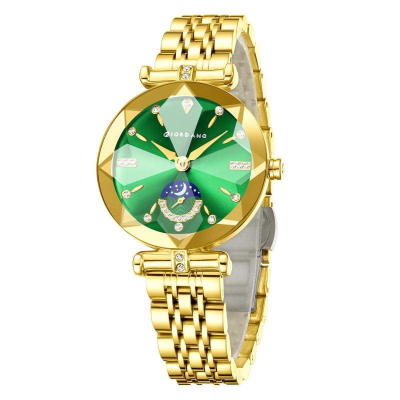 giordano Premium Watch for Women – Elegant Round Cut Glass Dial with Stainless Steel Strap & Quartz Movement-picture-32