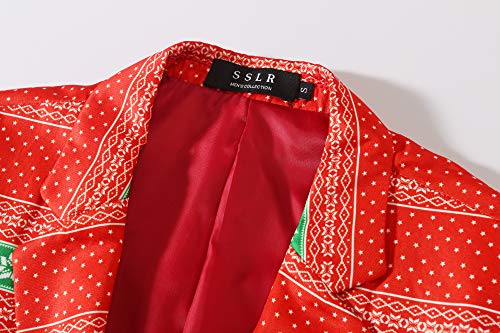 SSLR Men's Xmas Funny Ugly Christmas Blazer Jacket3