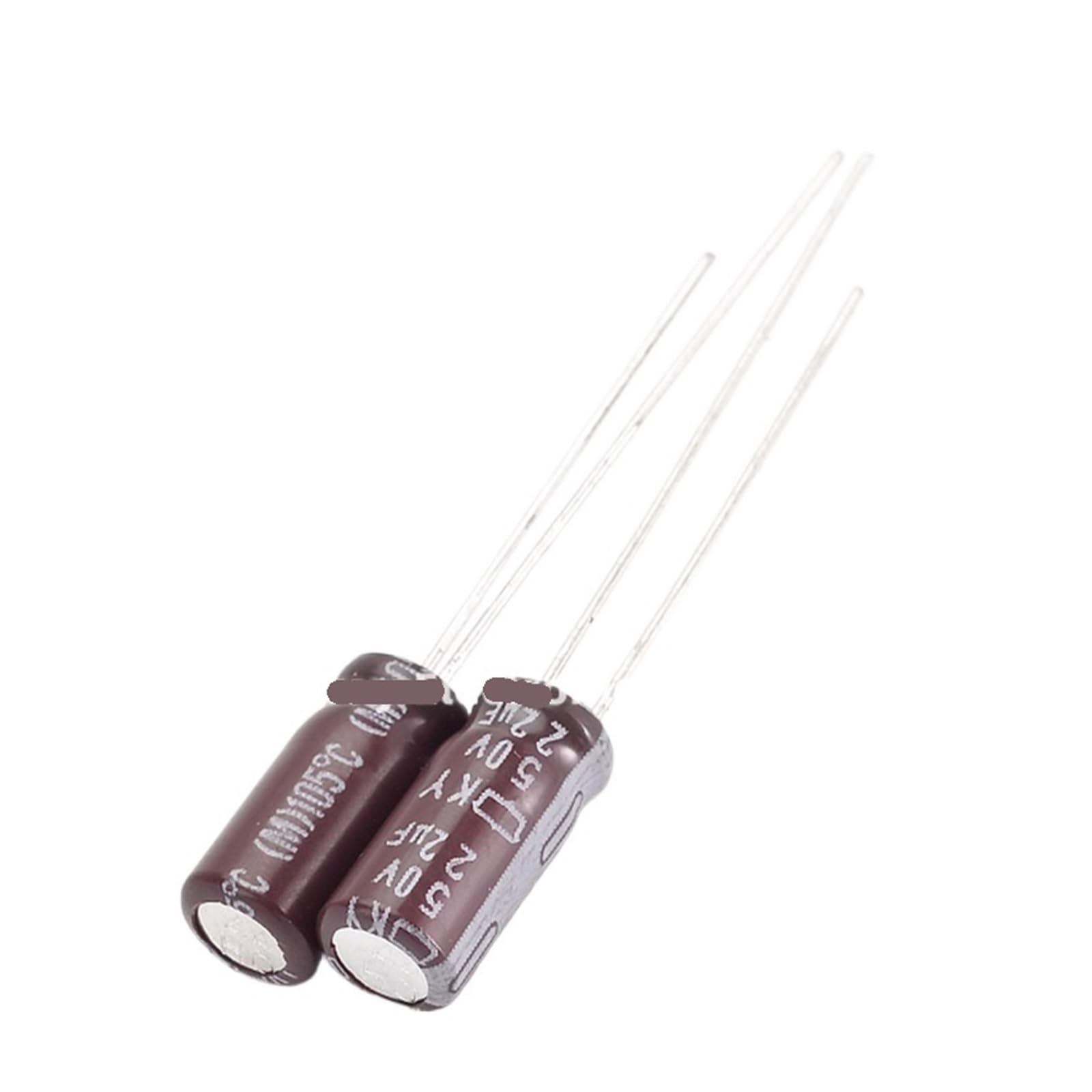 Électrolyse d'aluminium Dip 50V 1uF pour circuits imprimés