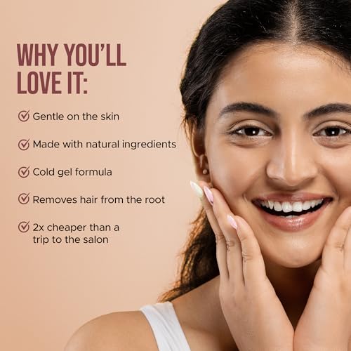 Image of Hilary Rhoda One Go Facial Wax Strips | Ready-To-Use Facial Wax Strips | Face, Cheek, Upper Lip & Chin Facial Wax | Painless Hair Removal | With 2 Finish Wipes | 20 Strips (Chocolate - Shade 04)